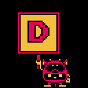 Once again, but with a d this time. I think it spells something out idk I can't read.